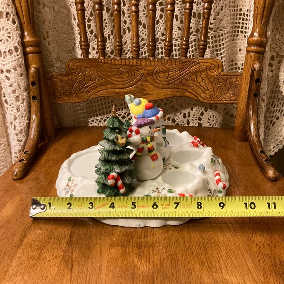 Vintage PartyLite Snowball Snowman Winter Holiday Tea Light Votive Candle Holder - Picture 17 of 17